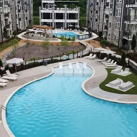 5min To Dt Pool King Bed Full Gym Parking Apartment