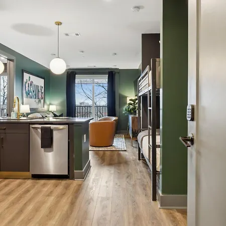 Apartment Music Muse Downtown Nashville, 5 Mins To Lower Broadway *