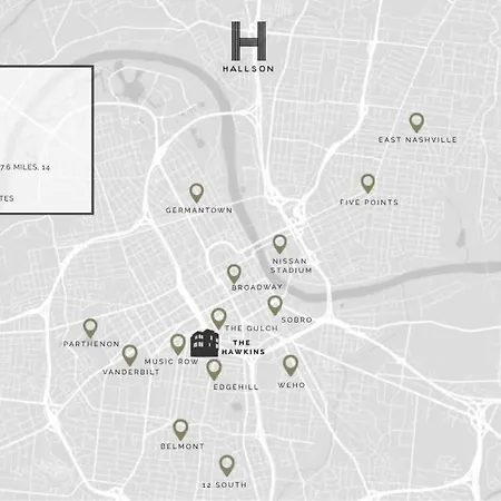 The Hawkins House - Walk To Gulch, Rooftop Views! Holiday home Nashville