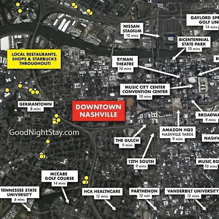 Holiday home Nest - Rooftop Patio - Mins To Broadway Nashville