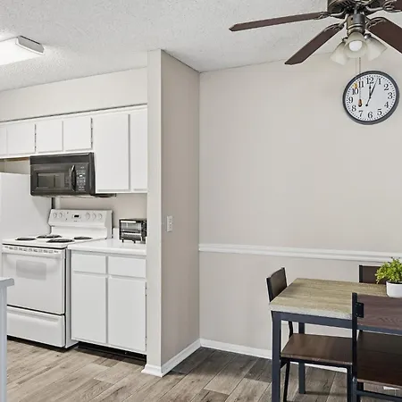 Apartment Comfortable Layout With Fireplace And Dining Area