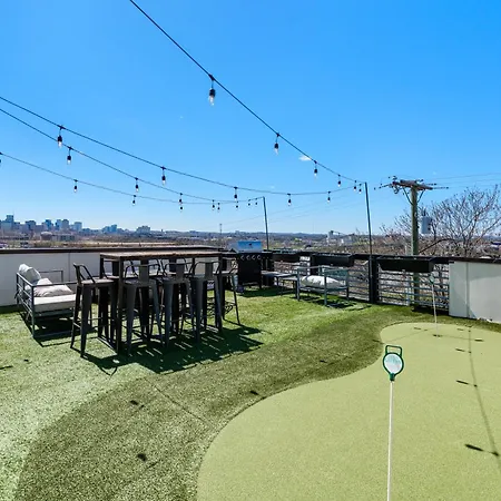 Downtown Views With Rooftop Golf Grill And Firepit Only 8min To Broadway *
