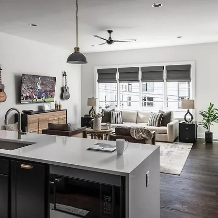 Luxe-tennessee Row-heart Of Gulch-mins To Broadway Nashville