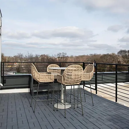 Rooftop Hot Tub Fire Pit 6br Near Broadway