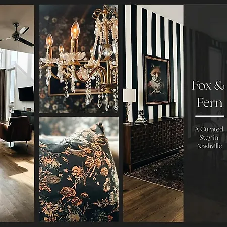 Fox N Fern - Rooftop Oasis With Fireplace - 4br - Berry Hill, 12 South, The Gulch, Belmont Holiday home Nashville