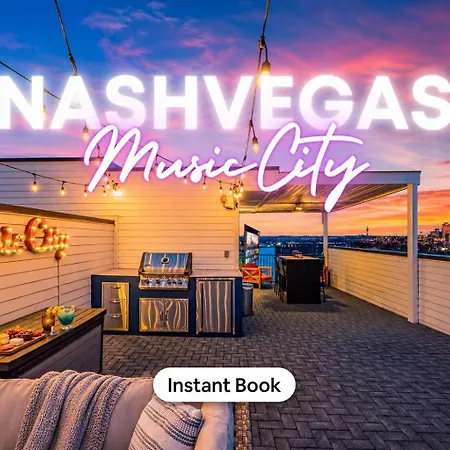 New Nashvegas Downtown Rooftop Views 13beds