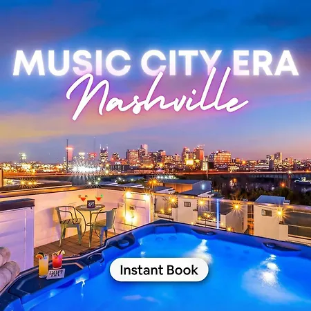 New Nash Eras - Rooftop Decks With Hot Tub - 15 Beds Nashville