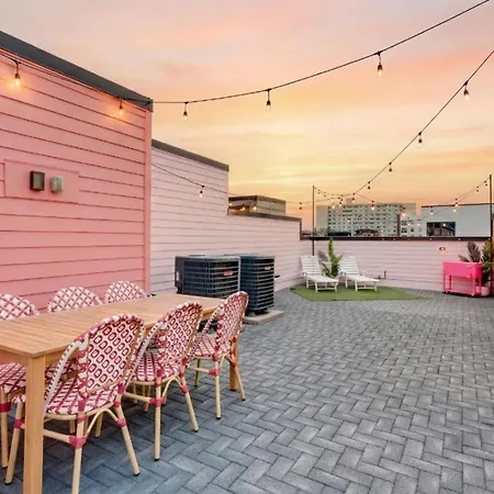 The Pink Palace, Rooftop Deck, Bachelorette Hq