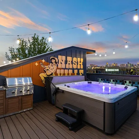 Twin Homes Rooftop Deck Hot Tub Outdoor Kitchen *