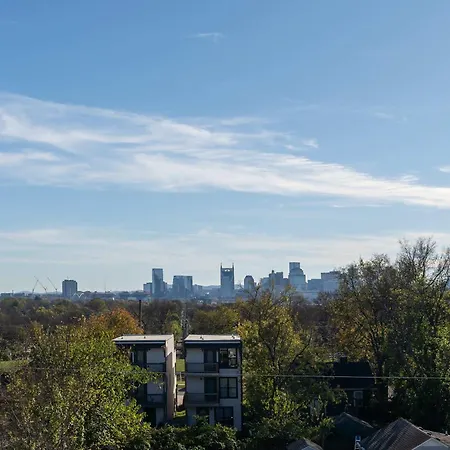 Rooftop Fire Pit Lounge Skyline Dt Nash Views *