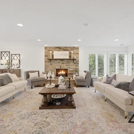 Unwind By The Fireplace In North Nashville