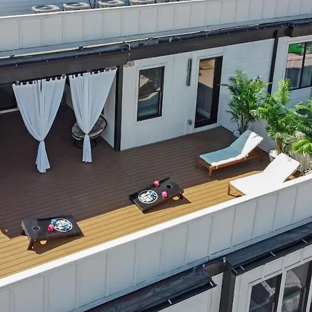 Retronash Penthouse Sleeps 7 Terrace Downtown View Apartment Nashville