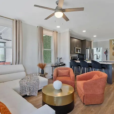 Apartment Retronash Penthouse Sleeps 7 Terrace Downtown View Nashville
