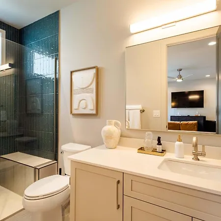 Heated Pool, Sauna & Firepit | Walk To Live Music Apartment *