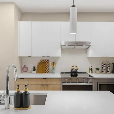 Apartment Upscale In Downtown With Pool, Balcony, Gym And Garage