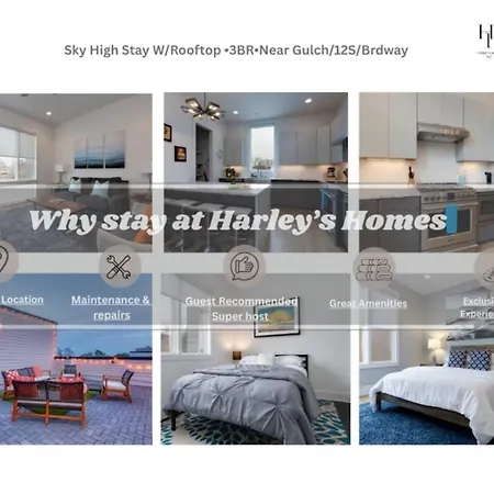 Holiday home Beautiful 3 Bedroom! Near Broadway-12th S-gulch *