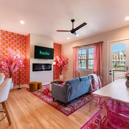 Homestay Rose Social - Rooftop Hot Tubgame Roomsleeps 12 Nashville