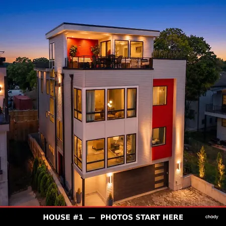 2 Ultra Lux Homes Sleeps 24 Hot Tub & Rooftops * Nashville