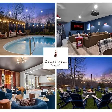 Cedar Peak - Pool Hot Tub & Gym Sleeps 24 *