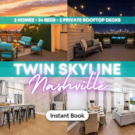 2 Rooftop Homes - Sleeps 24 - Near Geodis Park
