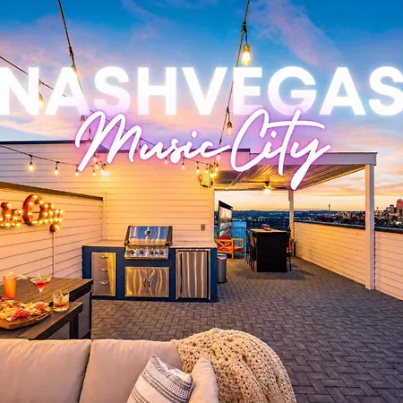 New Nashvegas Downtown Rooftop Views 13beds Nashville