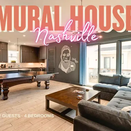 Mural The Gulch Townhome Near Broadway | Sleeps 12 * Nashville