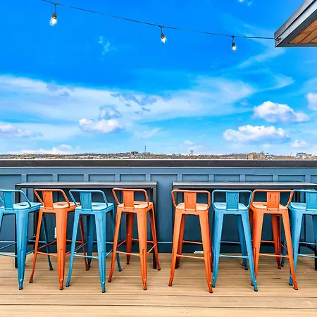 Rooftop Hot Tub Game Barrel Sauna Nashville