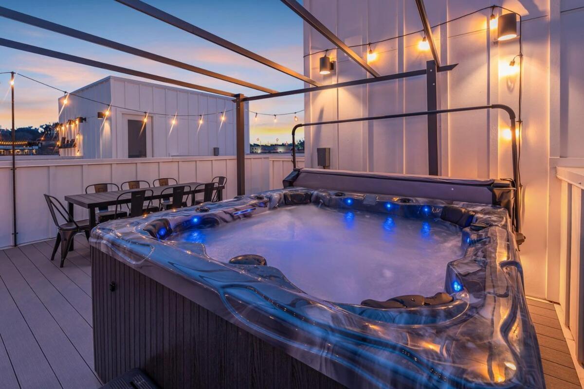 New Boho Chic Rooftop Hot Tub 9beds Free Parking