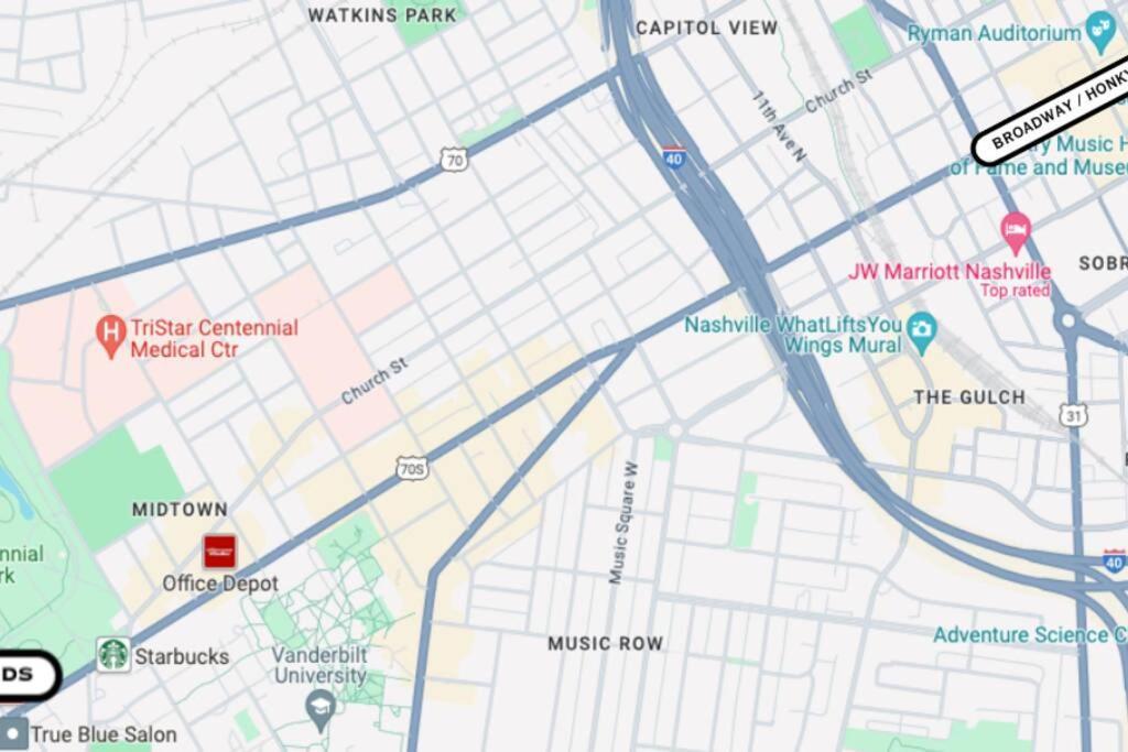 Downtown Midtown Vanderbilt, Honky Tonk Party Pad 2, Parking Gym Pool Nashville