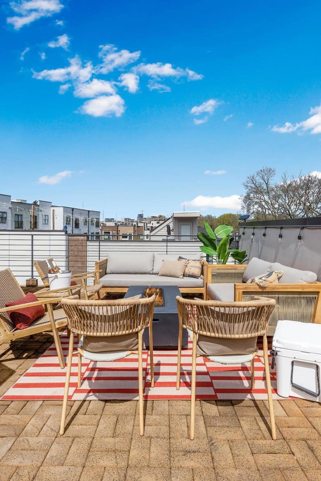 Holiday home The Hadden House - Rooftop Lounge With Firepit *