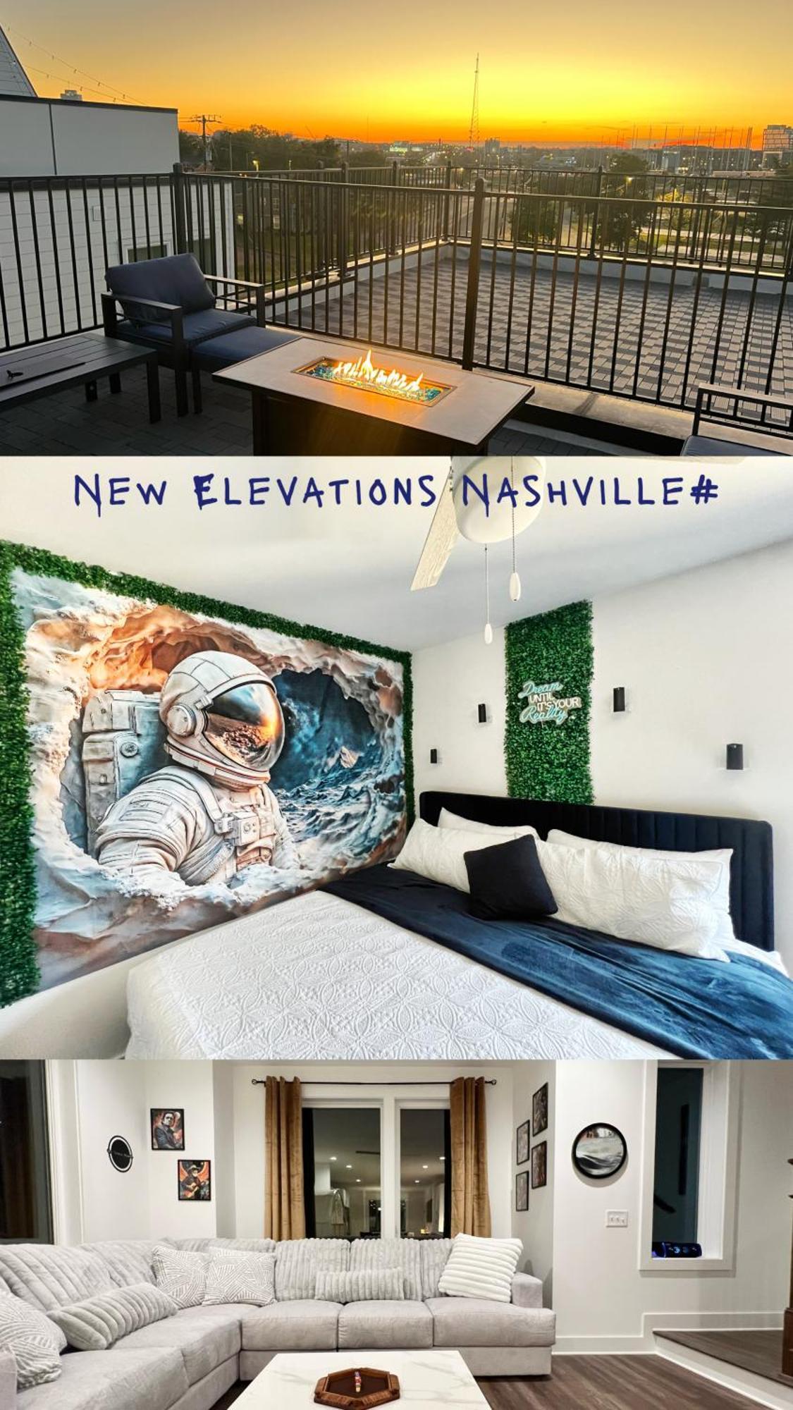 Villa New Elevations Rooftop 5 Min To Downtown Nash *