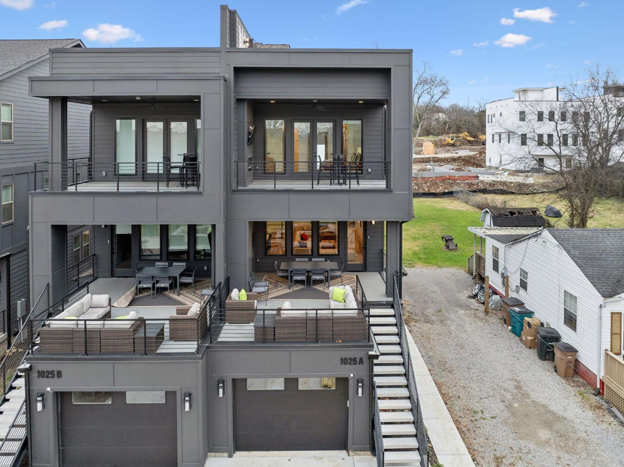 Sleek Multi-level Rooftop Views & Pool Table