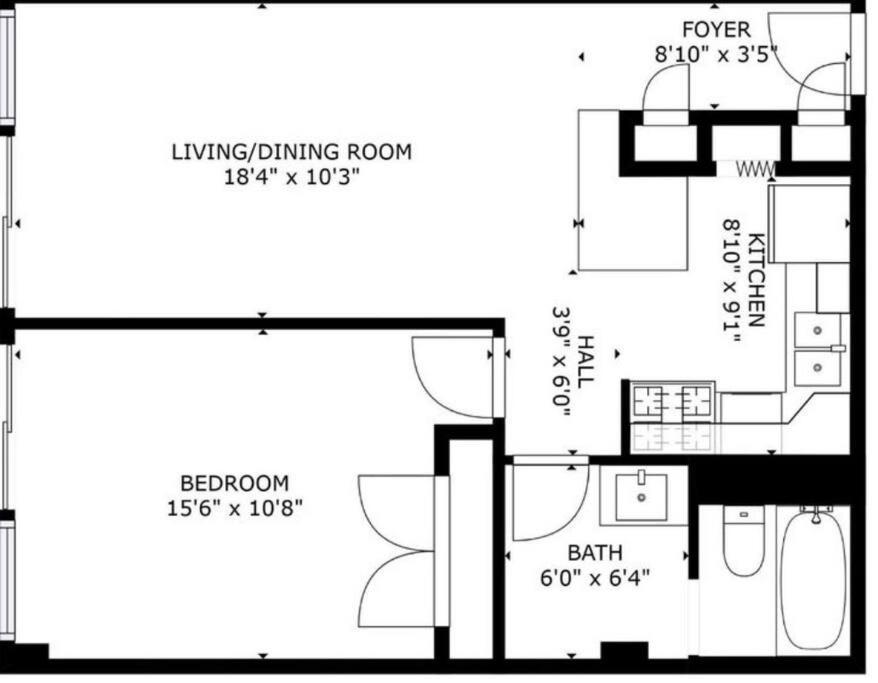 Apartment Traveling Professionals. Garage Parking. Downtown. *