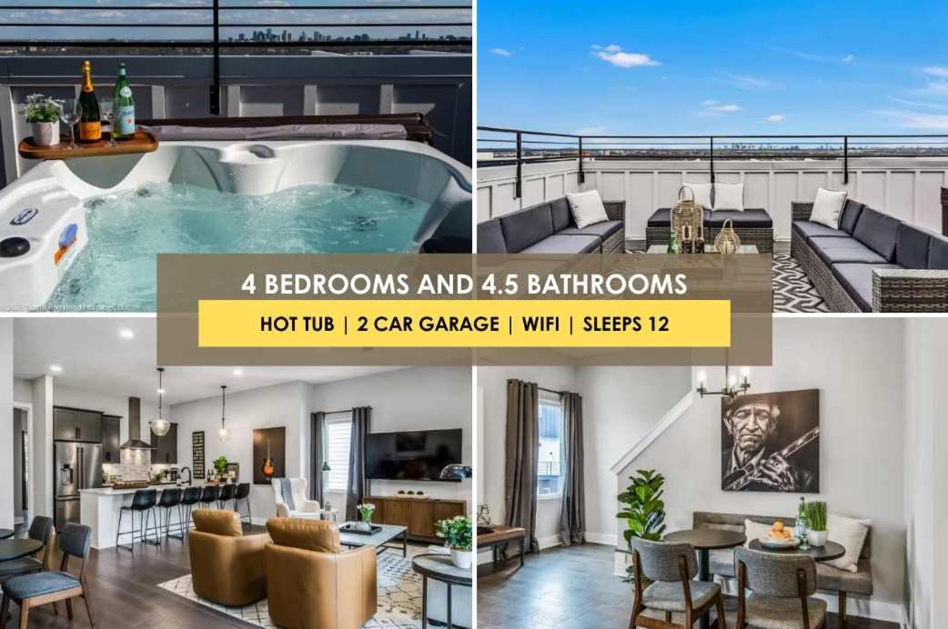 Stylish - Rooftop Deck - Hot Tub Holiday home Nashville