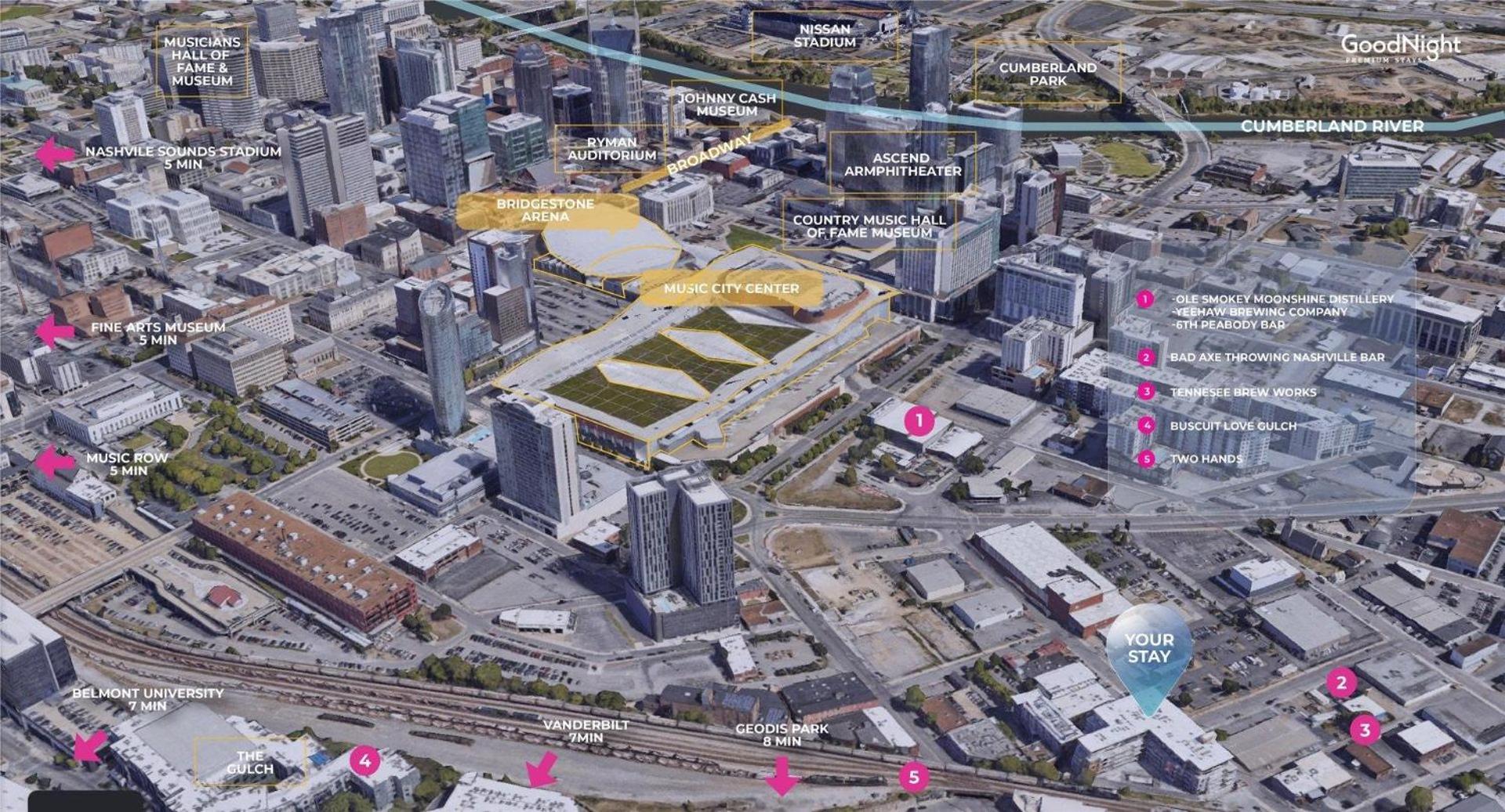 Holiday home Hyve - Neon Lights - Pool & Gym - Walk To Broadway Nashville