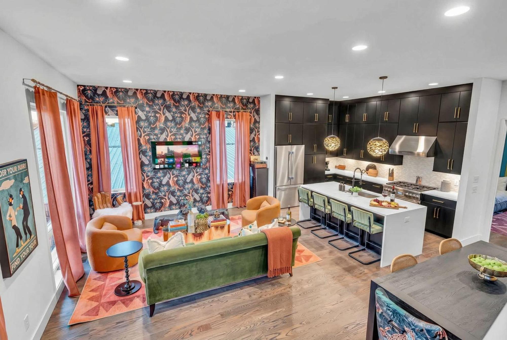 Disco Themed Hot Tub & Rooftop Decks In Nashville