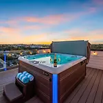Disco Themed Hot Tub & Rooftop Decks In *